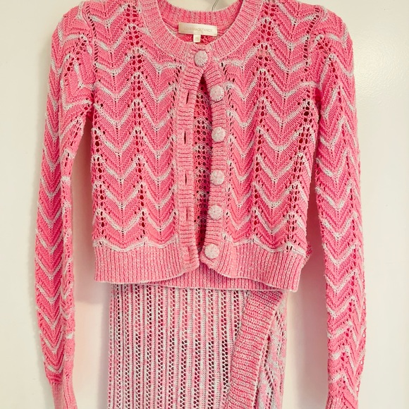 LoveShackFancy Other - Loveshackfancy knit set pink s/xs